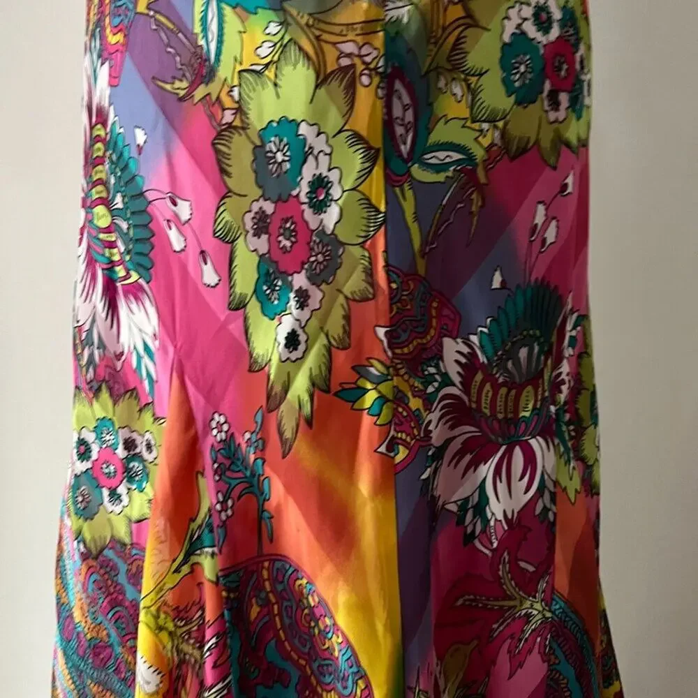 Vintage Dress Small Y2K Formal Prom Gown Beaded Tropical Dress long Cruise Maxi - Picture 13 of 17